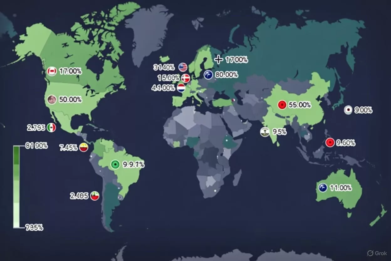 Electric Vehicle Sales Worldwide 2025: Country-by-Country