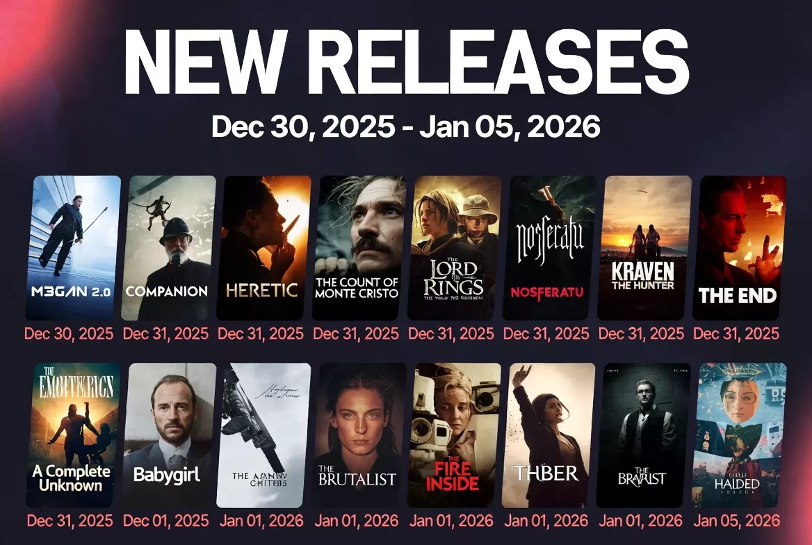 New Movie Releases Worldwide This Week December 30