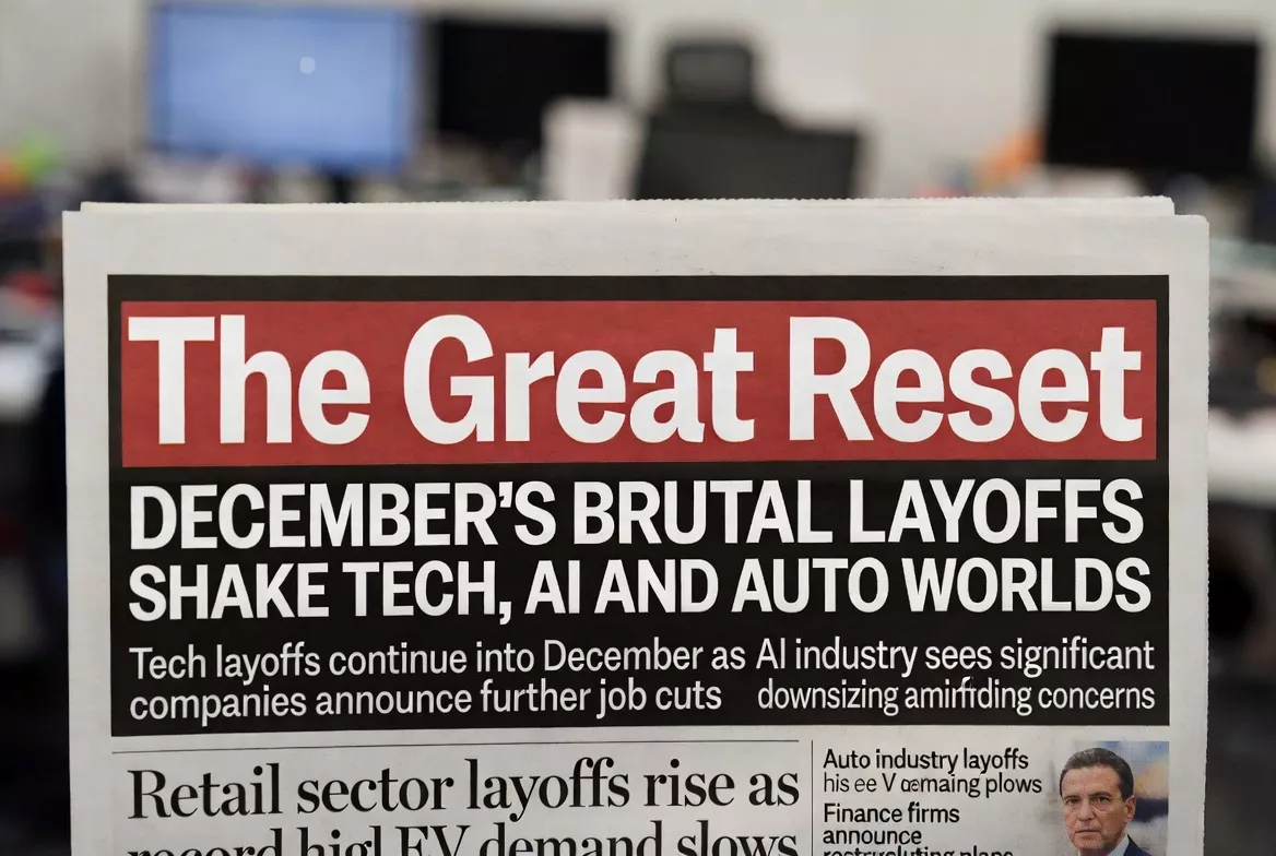 The Great Reset: December's Brutal Layoffs Shake Tech, AI, and Auto Worlds to the Core