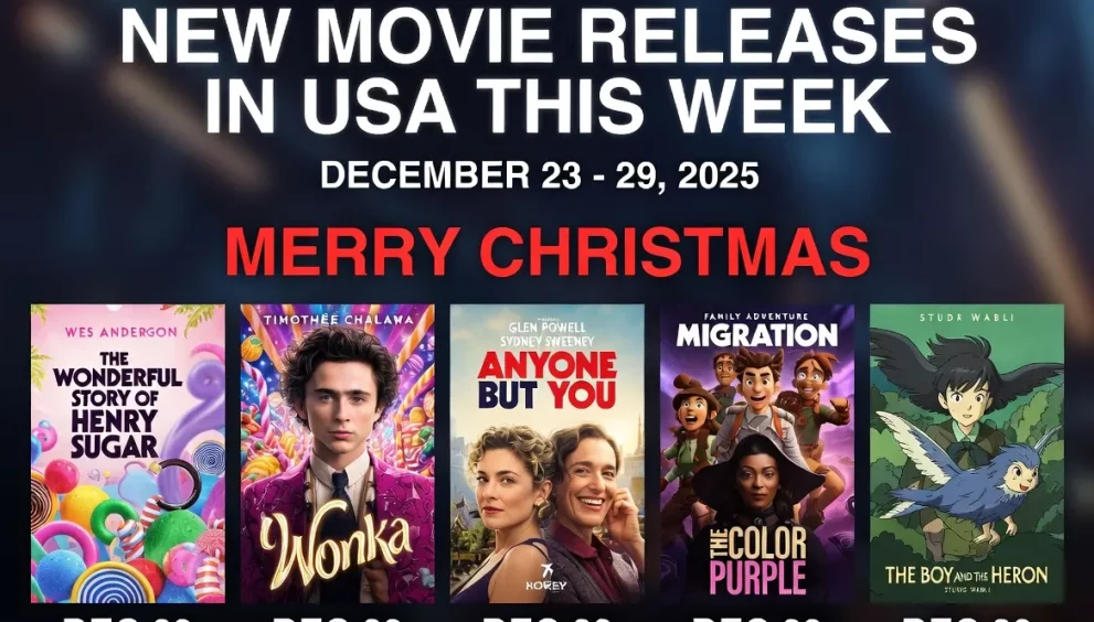 New Movie Releases in USA This Week: December 23-29, 2025 – Christmas Blockbusters and Holiday Hits