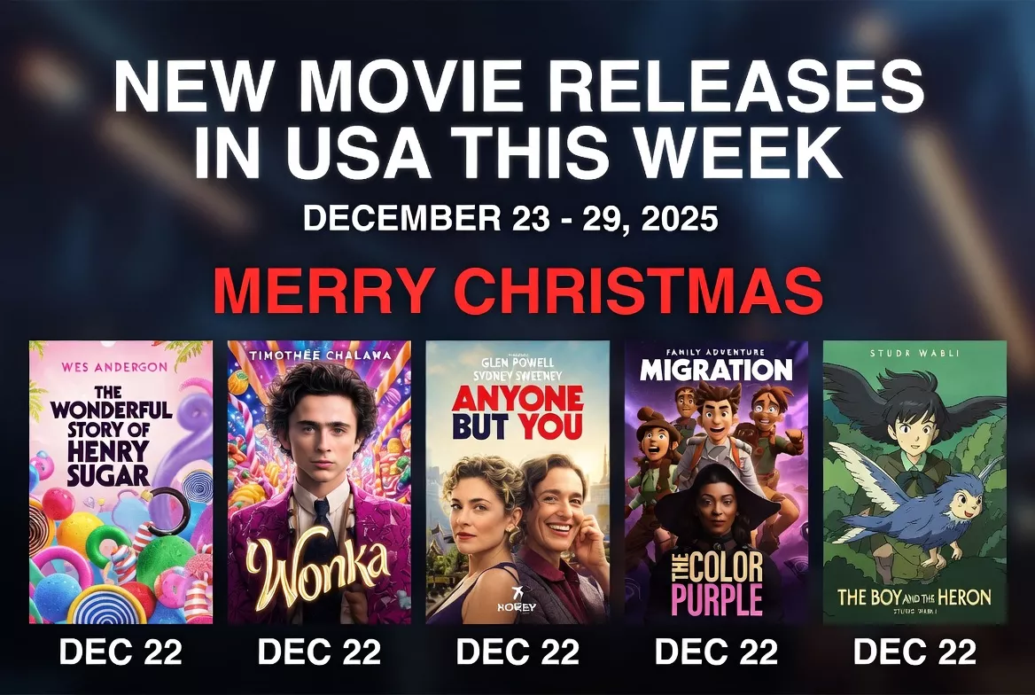 New Movie Releases in USA This Week: December 23-29, 2025 – Christmas Blockbusters and Holiday Hits