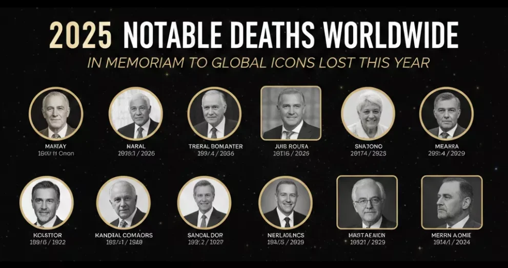 2025 Notable Deaths Worldwide: In Memoriam to Global Icons Lost This Year