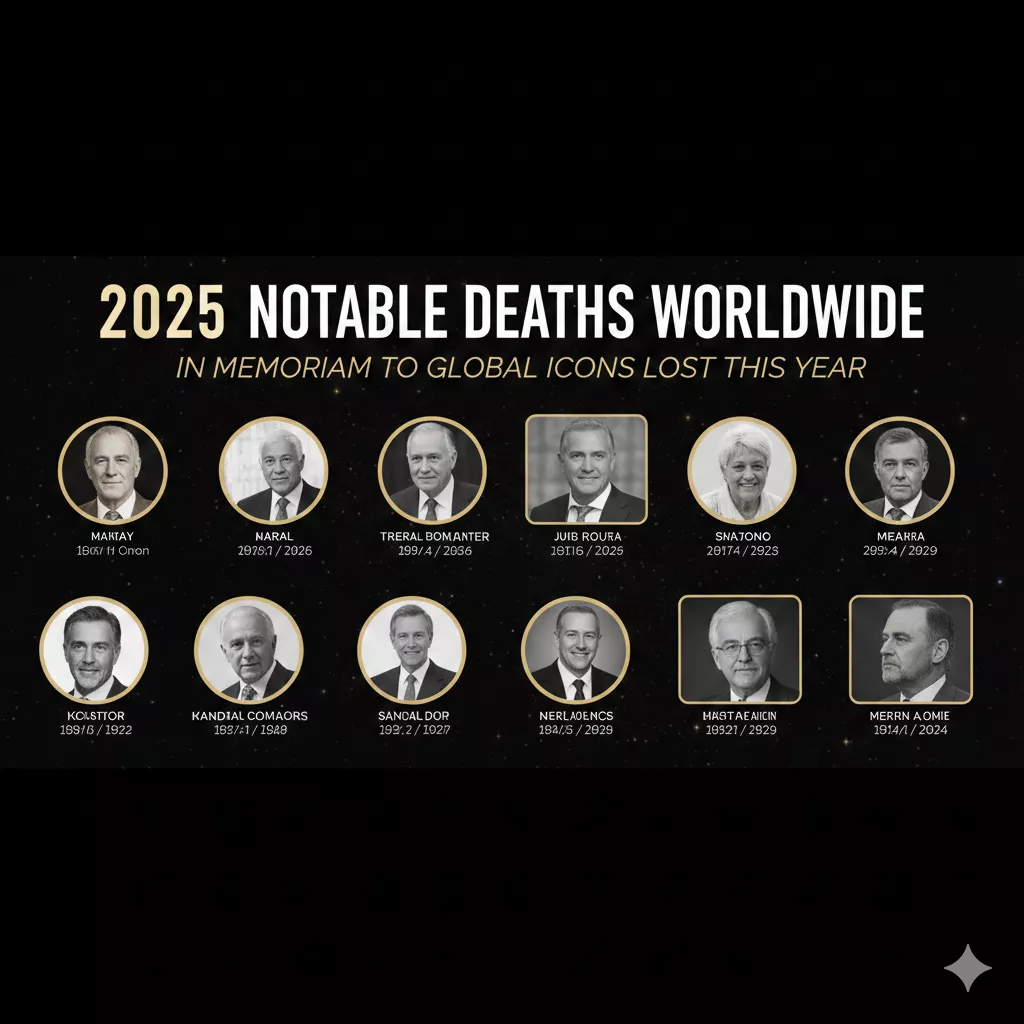 2025 Notable Deaths Worldwide: In Memoriam to Global Icons Lost This Year