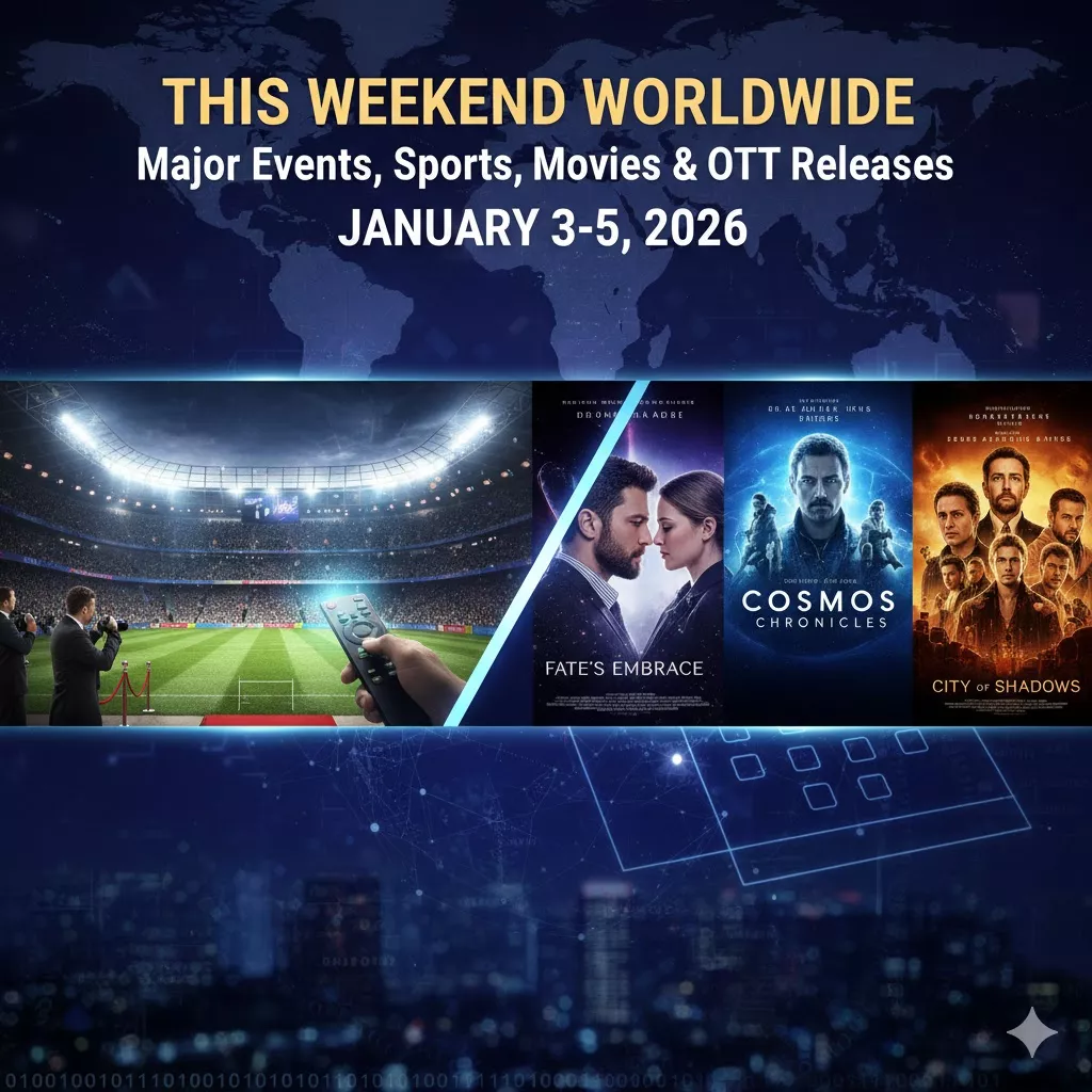 This Weekend Worldwide: Major Events, Sports, Movies & OTT Releases January 3-5, 2026