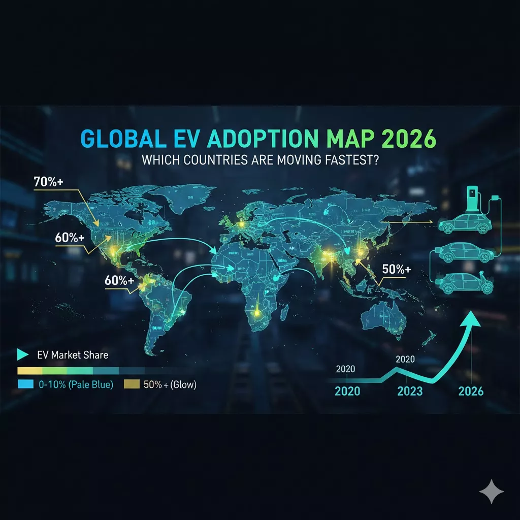 Global EV Adoption Map 2026: Which Countries Are Moving Fastest?