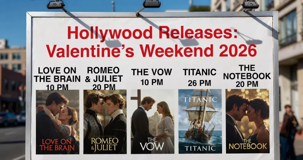 Hollywood Releases: Valentine’s Weekend 2026