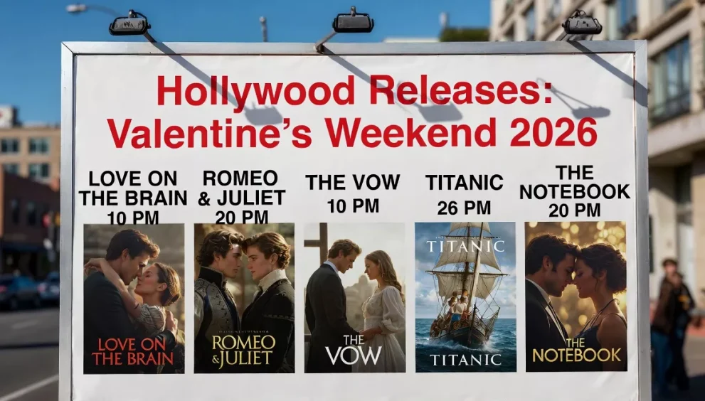 Hollywood Releases: Valentine’s Weekend 2026