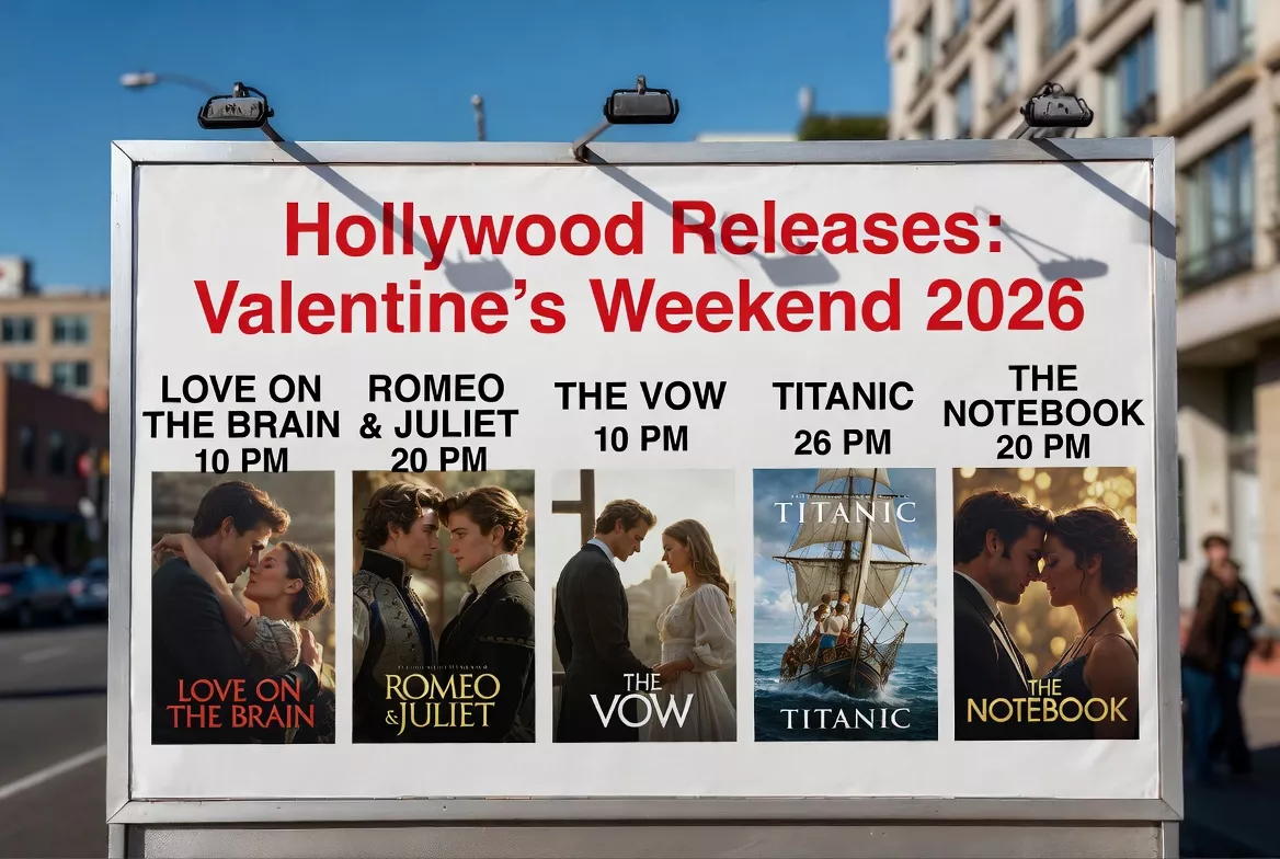 Hollywood Releases: Valentine’s Weekend 2026