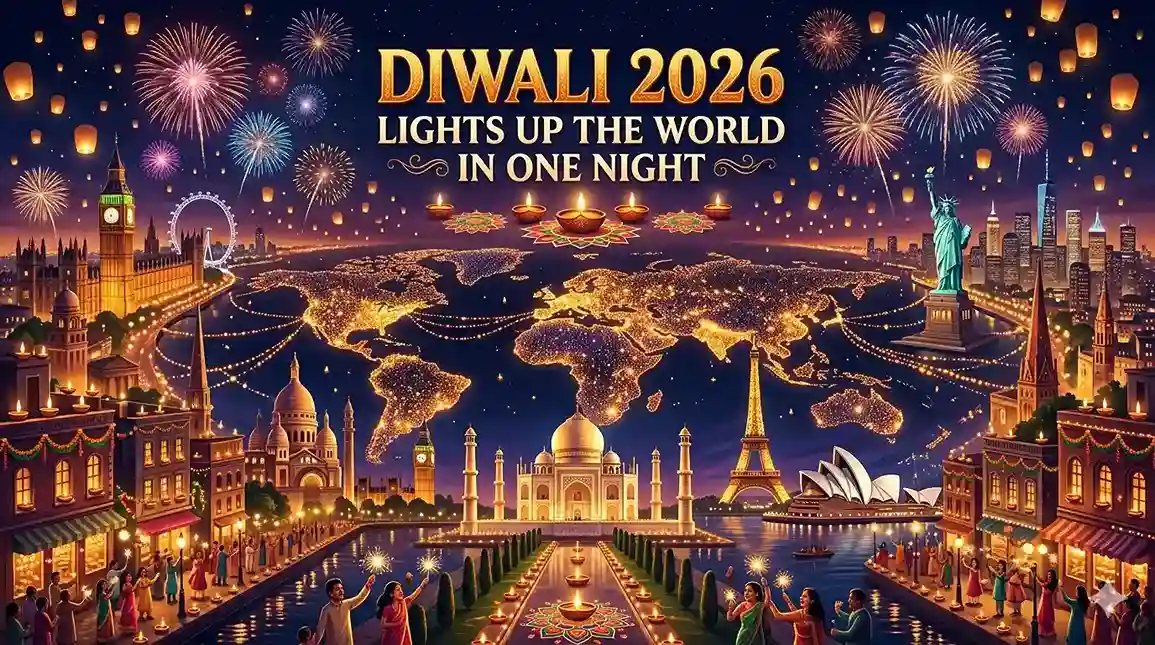 Diwali 2026 Lights Up the World in One Night