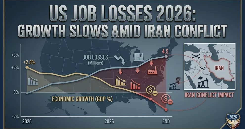 US Job Losses 2026: Growth Slows Amid Iran Conflict