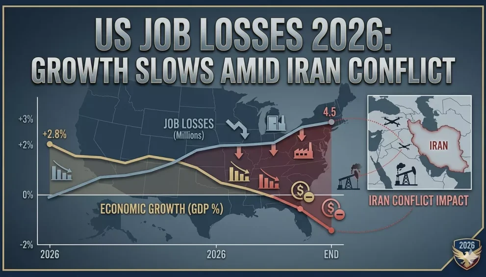 US Job Losses 2026: Growth Slows Amid Iran Conflict