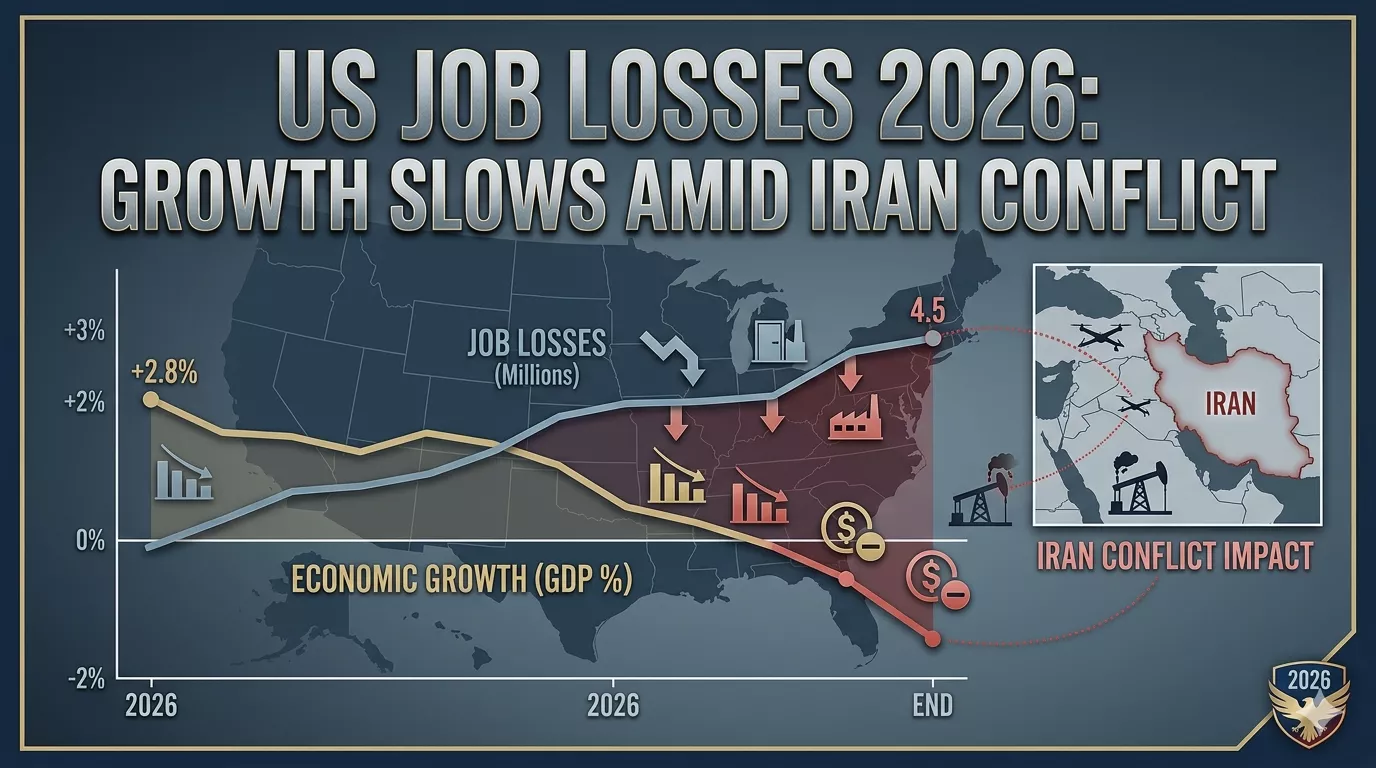 US Job Losses 2026: Growth Slows Amid Iran Conflict
