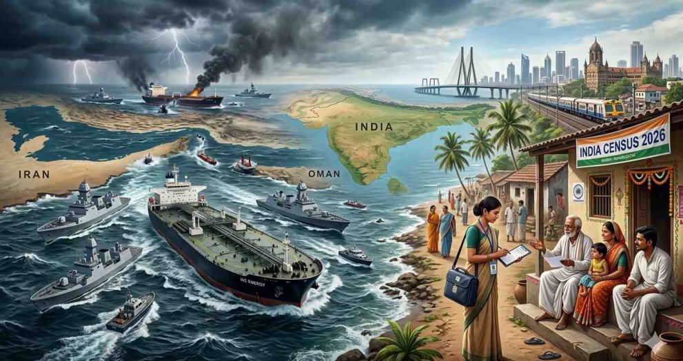 India Navigates Global Storm: April 2026 – Hormuz Crisis Tests Energy Security as Historic Census Begins