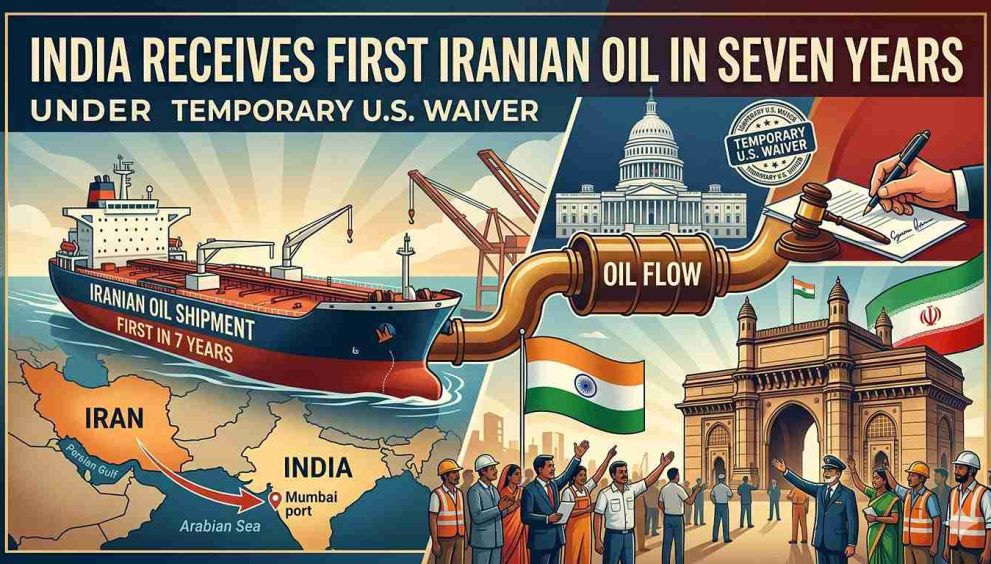 India Gets Iran Oil After 7 Years Under US Waiver