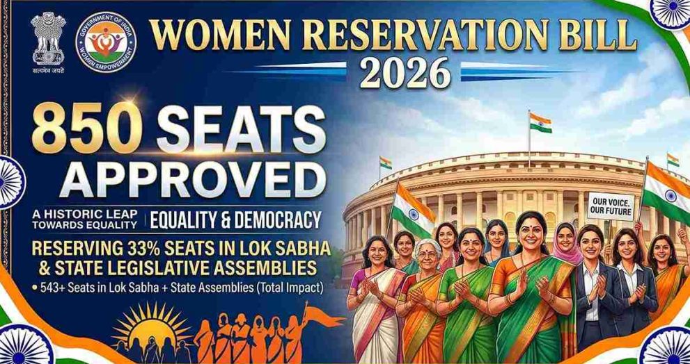 Women Reservation Bill 2026: 850 Seats Approved