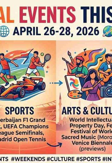 Top Global Events This Weekend: Festivals, Sports & More