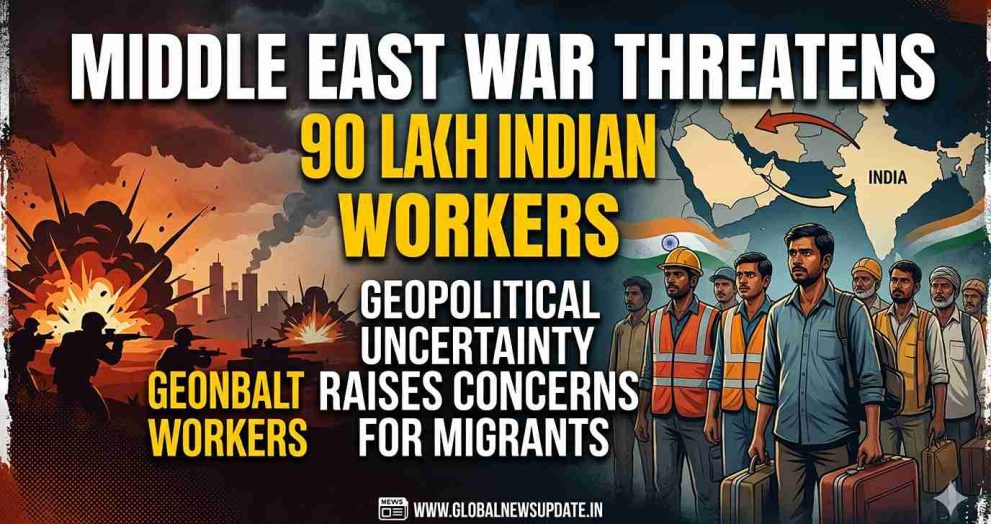 Middle East War Threatens 90 Lakh Indian Workers