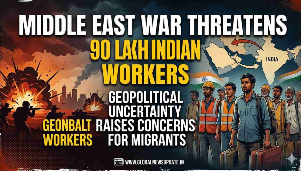 Middle East War Threatens 90 Lakh Indian Workers