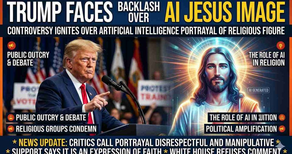 Trump Faces Backlash Over AI Jesus Image
