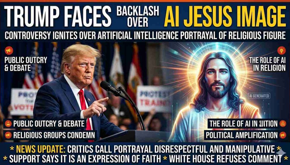 Trump Faces Backlash Over AI Jesus Image