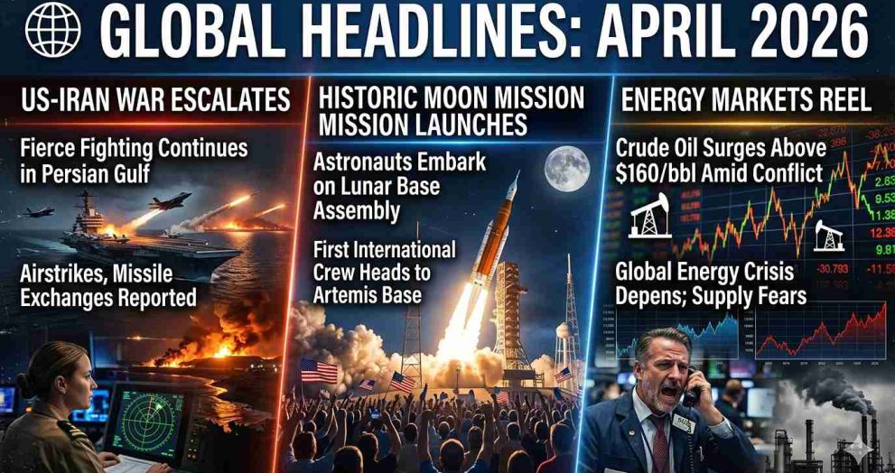 World Update April 2026: US-Iran War, Moon Mission