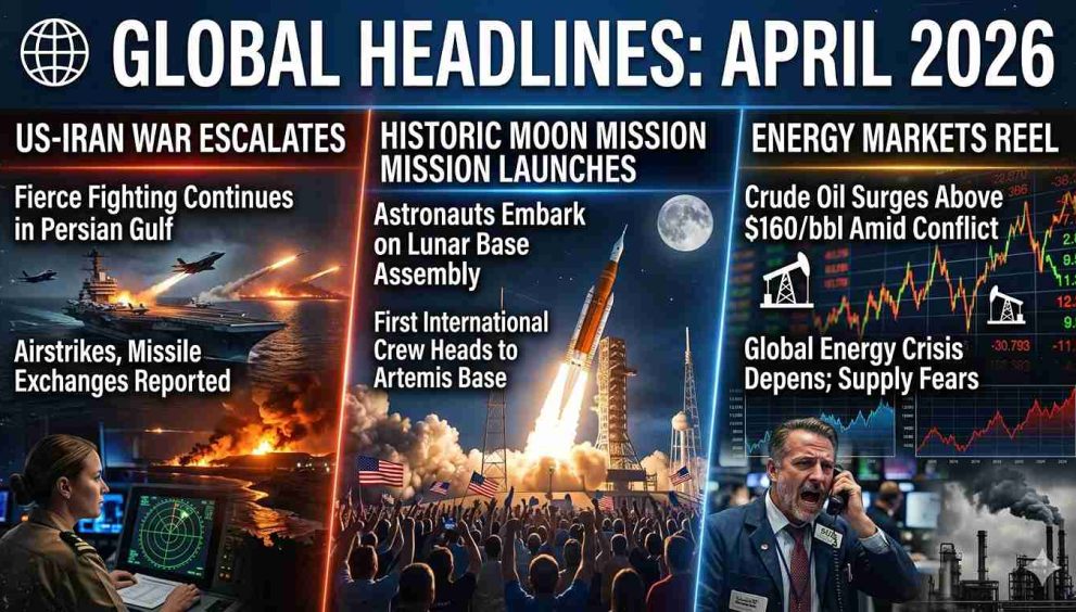 World Update April 2026: US-Iran War, Moon Mission