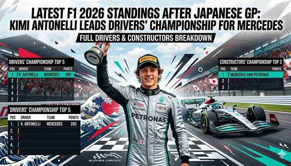 F1 2026 Standings: Antonelli Leads After Japan