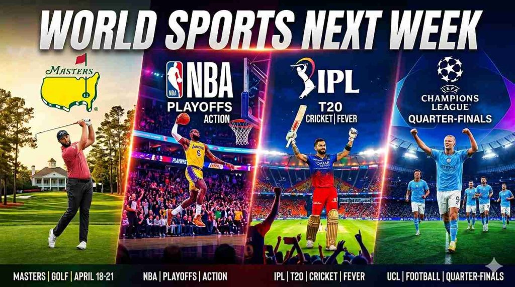 World Sports This Week: Masters, NBA, IPL & UCL